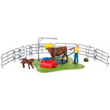 Schleich Farm World Kuh Waschstation, Spielfigur 