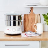 Tefal Convenient Series VC1451, Dampfgarer edelstahl/weiß