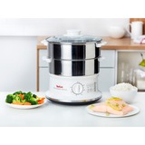 Tefal Convenient Series VC1451, Dampfgarer edelstahl/weiß