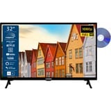 Telefunken XF32SN550SD, LED-Fernseher 80 cm (32 Zoll), schwarz, FullHD, Triple Tuner, SmartTV, DVD-Spieler