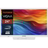 Telefunken XH24VP550M-W, LED-Fernseher 60 cm (24 Zoll), weiß, HD-Ready, Triple-Tuner, Mediaplayer