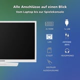 Telefunken XH24VP550M-W, LED-Fernseher 60 cm (24 Zoll), weiß, HD-Ready, Triple-Tuner, Mediaplayer