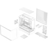 ASUS PRIME AP202 TG ARGB , Tower-Gehäuse weiß, Tempered Glass x 2