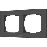 Aqara Switch Frame H2 EU (2-Gang), Einbaurahmen grau, 2-Fach-Rahmen