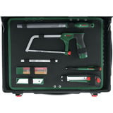 Bosch Heimwerken & Garten Rollwerkzeugkoffer-Set, 119-teilig, Werkzeug-Set schwarz, mit Teleskopgriff