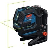 Bosch Professional Akku-Kombilaser GCL 12V-50-22 CG Professional, Kreuzlinienlaser blau/schwarz, grüne Laserlinien und Lotpunkte, inkl. Drehhalterung RM 20 und Baustativ BT 150