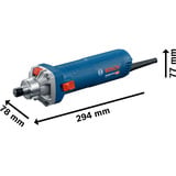 Bosch Professional Geradschleifer GGS 30 S Professional blau, 750 Watt, kurze Schleifspindel