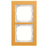 Busch-Jaeger Abdeckrahmen 2-fach, Abdeckung gelb, Retail