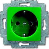 Busch-Jaeger Schuko Steckdosen Einsatz 20 EUCQ-13-212-101 grün, Retail