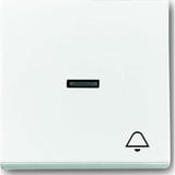 Busch-Jaeger Wippe mit Symbol Klingel weiß (glänzend), Retail