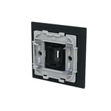 Busch-Jaeger Wippe mit Symbol Licht mit transparenter Kalotte schwarz, Retail