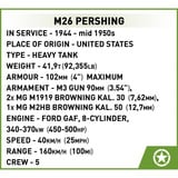 COBI M26 Pershing T26E3, Konstruktionsspielzeug Maßstab 1:28