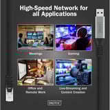 Digitus USB-A 3.2 Gen1 > RJ-45 Ethernet Kabel, 1Gbit/s, Adapter schwarz, 2 Meter, 10/100/1.000Mbit/s