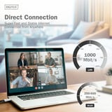 Digitus USB-A 3.2 Gen1 > RJ-45 Ethernet Kabel, 1Gbit/s, Adapter schwarz, 2 Meter, 10/100/1.000Mbit/s