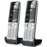 Gigaset COMFORT 500HX Duo, Mobilteil silber/schwarz, 2 Mobilteile