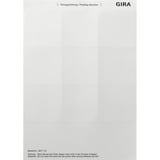 Gira Beschriftungsbögen für Flächenschalter 69 x 67 Millimeter weiß, Retail