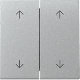 Gira Wippe zweifach mit Pfeilsymbolen aluminium, Retail