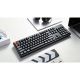 Keychron K10, Gaming-Tastatur schwarz/grau, DE-Layout, Gateron G Pro Red, Hot-Swap