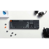 Keychron K10, Gaming-Tastatur schwarz/grau, DE-Layout, Gateron G Pro Red, Hot-Swap