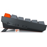 Keychron K2 Version 2, Gaming-Tastatur schwarz/grau, DE-Layout, Gateron Red, Hot-Swap, Aluminiumrahmen, RGB