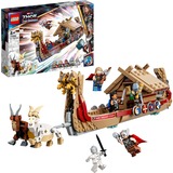 LEGO 76208 Marvel Super Heroes das Ziegenboot, Konstruktionsspielzeug Avengers-Set mit Wikingerschiff, Minifiguren und Sturmbrecher