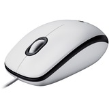 Logitech M100, Maus weiß/grau, kompatibel mit Windows/macOS/ChromeOS/Linux