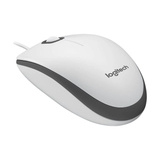 Logitech M100, Maus weiß/grau, kompatibel mit Windows/macOS/ChromeOS/Linux