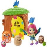Mattel Enchantimals Secret Besties Peeki Parrots Baumhaus, Puppe
