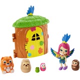 Mattel Enchantimals Secret Besties Peeki Parrots Baumhaus, Puppe 