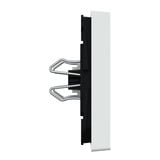 Merten Wippe für Wechselschalter, Kreuzschalter und Taster, einteilige Ausführung, glänzend weiß (glänzend), Retail