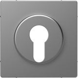 Merten Zentralplatte Wechsel-Rastschalter aus Thermoplast lackiert edelstahl, Retail