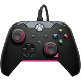 PDP Wired Controller - Fuse Black, Gamepad schwarz/pink, für Xbox Series X|S, Xbox One, PC