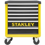 Stanley Werkstattwagen mit 7 Schubladen, Werkzeugwagen gelb/schwarz, bis 300kg belastbar