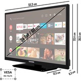 Telefunken XH24AN550MV, LED-Fernseher 60 cm (24 Zoll), schwarz, FullHD, AndroidTV, HDR, WLAN