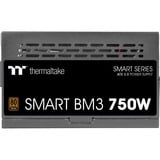 Thermaltake SMART BM3 750W, PC-Netzteil schwarz, 1x 12VHPWR, 4x PCIe, Kabel-Management, 750 Watt