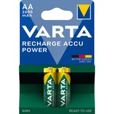 Varta Recharge Accu Power AA, Akku 2 Stück, AA
