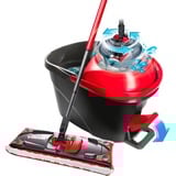 Vileda Wischer ULTRAMAX 2in1 TURBO Komplettset, Bodenwischer schwarz/rot