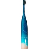 happybrush StarterKit Schall Eco VIBE 3 Ocean, Elektrische Zahnbürste blau/beige
