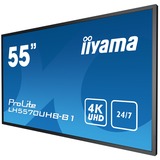 iiyama LH5570UHB-B1, Public Display schwarz, UltraHD/4K, VA, Android