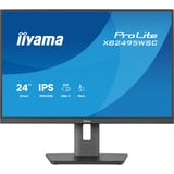 iiyama ProLite XB2495WSC-B1, LED-Monitor 61.1 cm (24 Zoll), schwarz (matt), WUXGA, IPS, HDMI, USB-C, USB-Hub, 100Hz Panel
