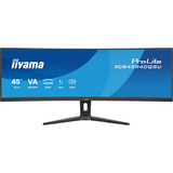 iiyama ProLite XCB4594DQSU-B1, LED-Monitor 113 cm (44.5 Zoll), schwarz (matt), DQHD, VA, Curved, HDMI, DP, USB-C, USB-Hub