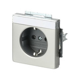 0 Steckdose CEE 7/3 Typ F 16 Ampere 250 Volt Unterputz edelstahl, Retail