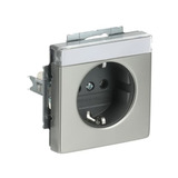 0 Steckdose CEE 7/3 Typ F 16 Ampere 250 Volt Unterputz edelstahl, Retail