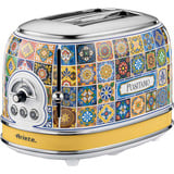 Ariete 2-Schlitz-Toaster Positano mehrfarbig, 810 Watt, für 2 Scheiben Toast