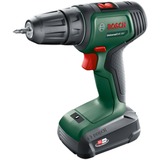 Bosch Heimwerken & Garten Akku-Bohrschrauber UniversalDrill 18V grün/schwarz, Li-Ionen Akku 2,5Ah, Koffer, POWER FOR ALL ALLIANCE
