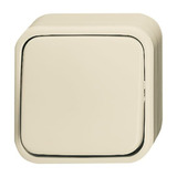 Busch-Jaeger Kreuzschalter Aufputz weiß, Retail