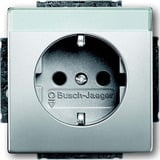 Busch-Jaeger Steckdose CEE 7/3 Typ F 16 Ampere 250 Volt Unterputz edelstahl, Retail