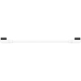 Corsair iCUE LINK Slim-Kabel, 135mm, 90° abgewinkelt weiß, 2 Stück