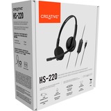 Creative HS-220, Headset schwarz, USB