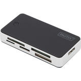Digitus All-in-one Kartenlesegerät, Kartenleser schwarz/silber, USB 3.0